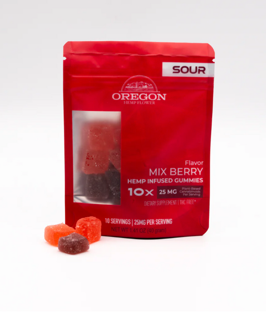 Sour Mix Berry Hemp Gummies (250 mg)